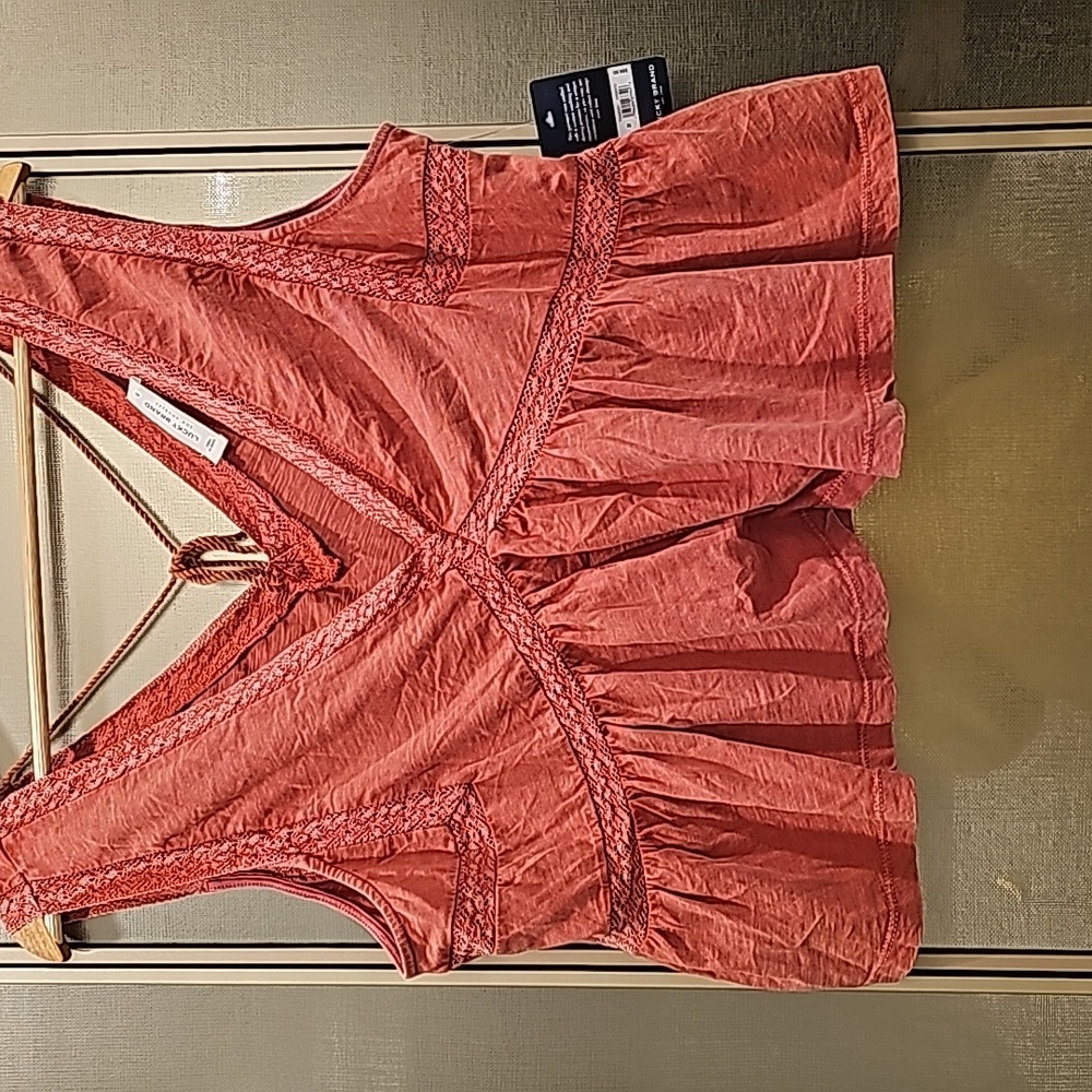 Lucky Brand Red Tank Top
